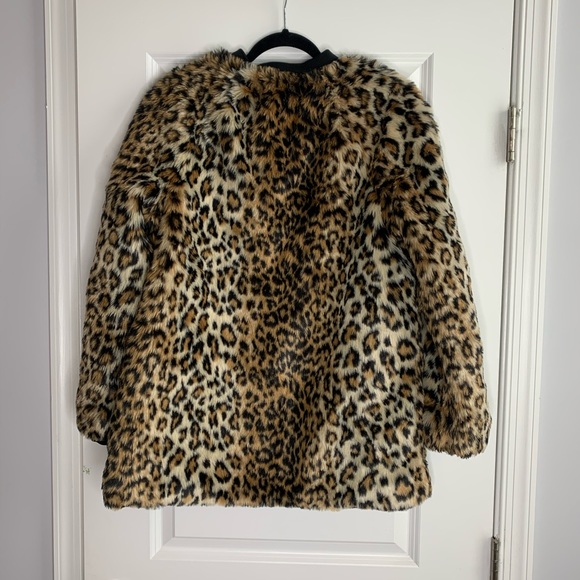Forever21 Cheetah Print Faux Fur Coat - Picture 9 of 9